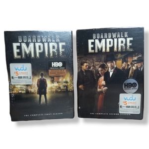 New Sealed, HBO Boardwalk Empire Complete First & Second Season DVD 5disc Sets.